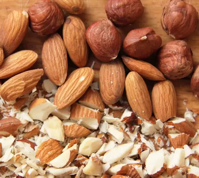 almonds and hazelnuts for activity