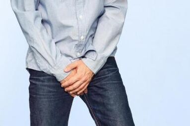 Lubrication of a man when excited